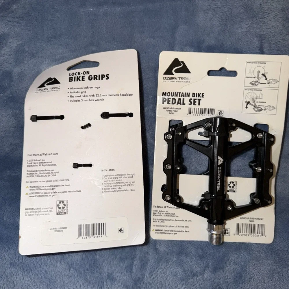 Ozark Trail Lock On Bike Grips, And Pedal Set‎